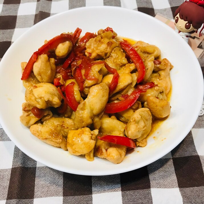 お弁当にも!パプリカと鳥もも肉の照り焼き